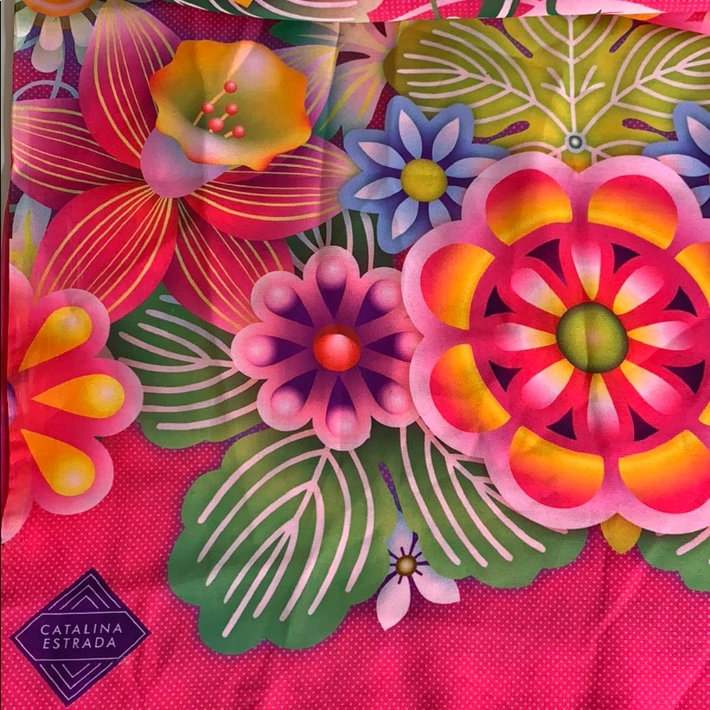 Hallmark Catalina Estrada Neon Pink Flowered